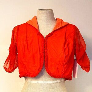 Belafigura Orange Crop-Top Dance Jacket